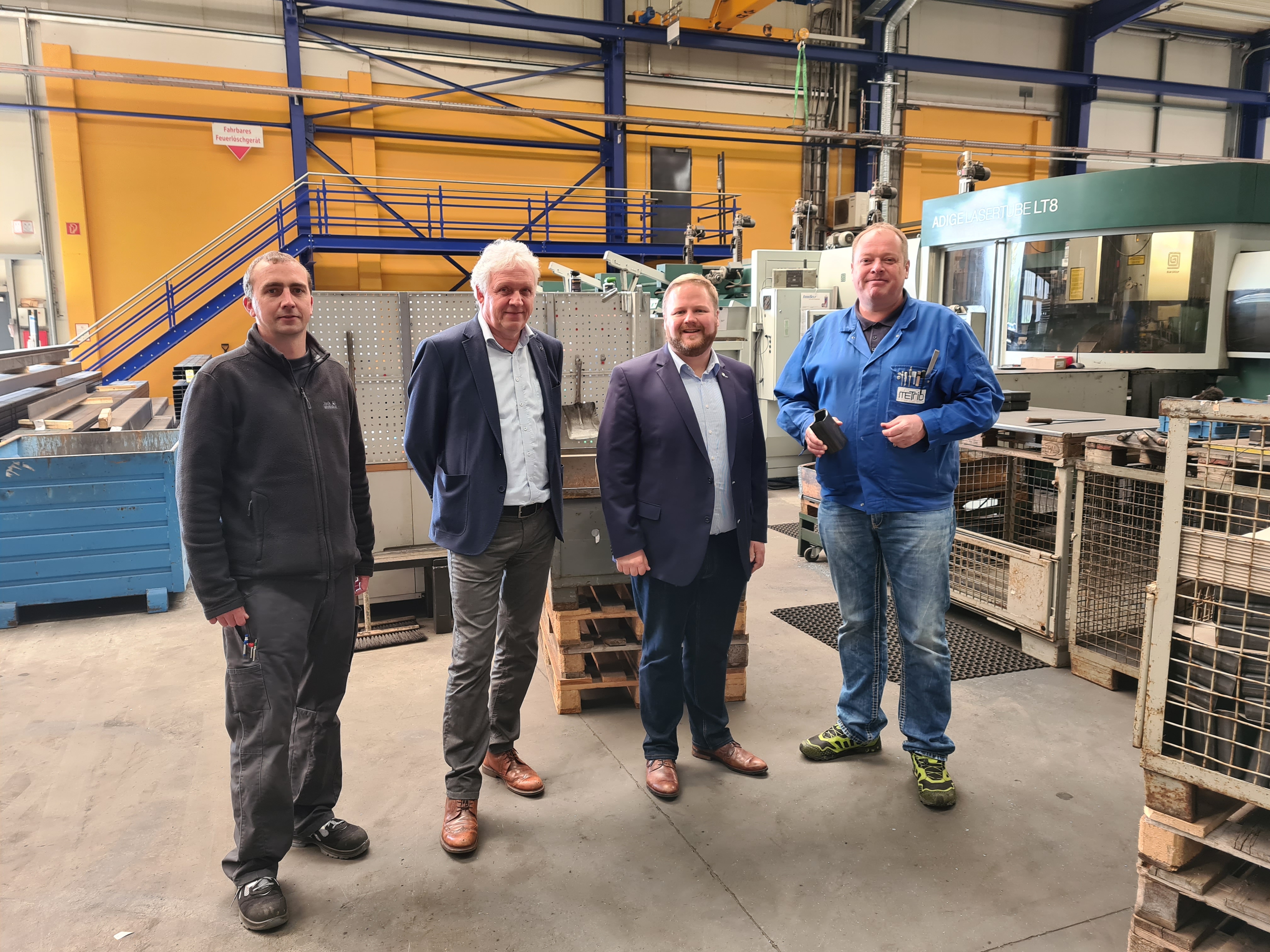 Auf dem Foto v.l.n.r.: Michael Peck, Ulrich Hken, Heinrich Frieling, Ulrich Dser