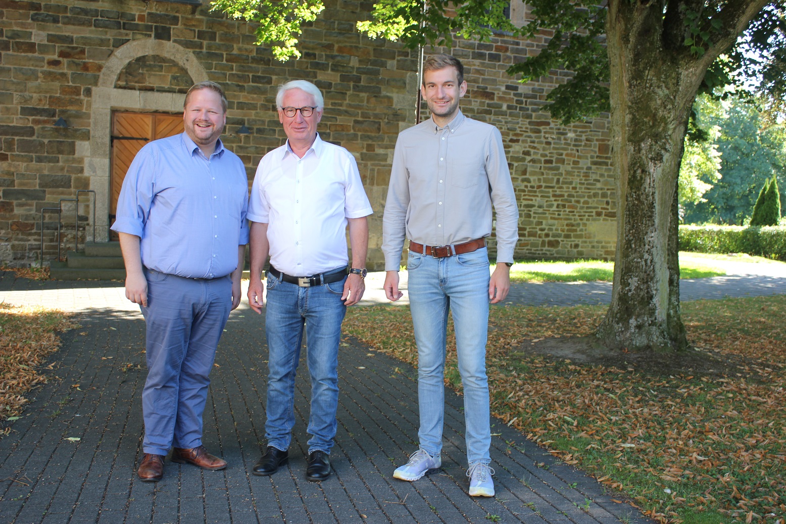 v.l.n.r. CDU-Fraktionsvorsitzender Heinrich Frieling, Kandidat fr den Stellvertretenden Brgermeister Hans-Josef Langesberg, CDU-Parteivorsitzender und Kandidat fr den Vorsitz des BSES-Ausschusses Simon Hennecke