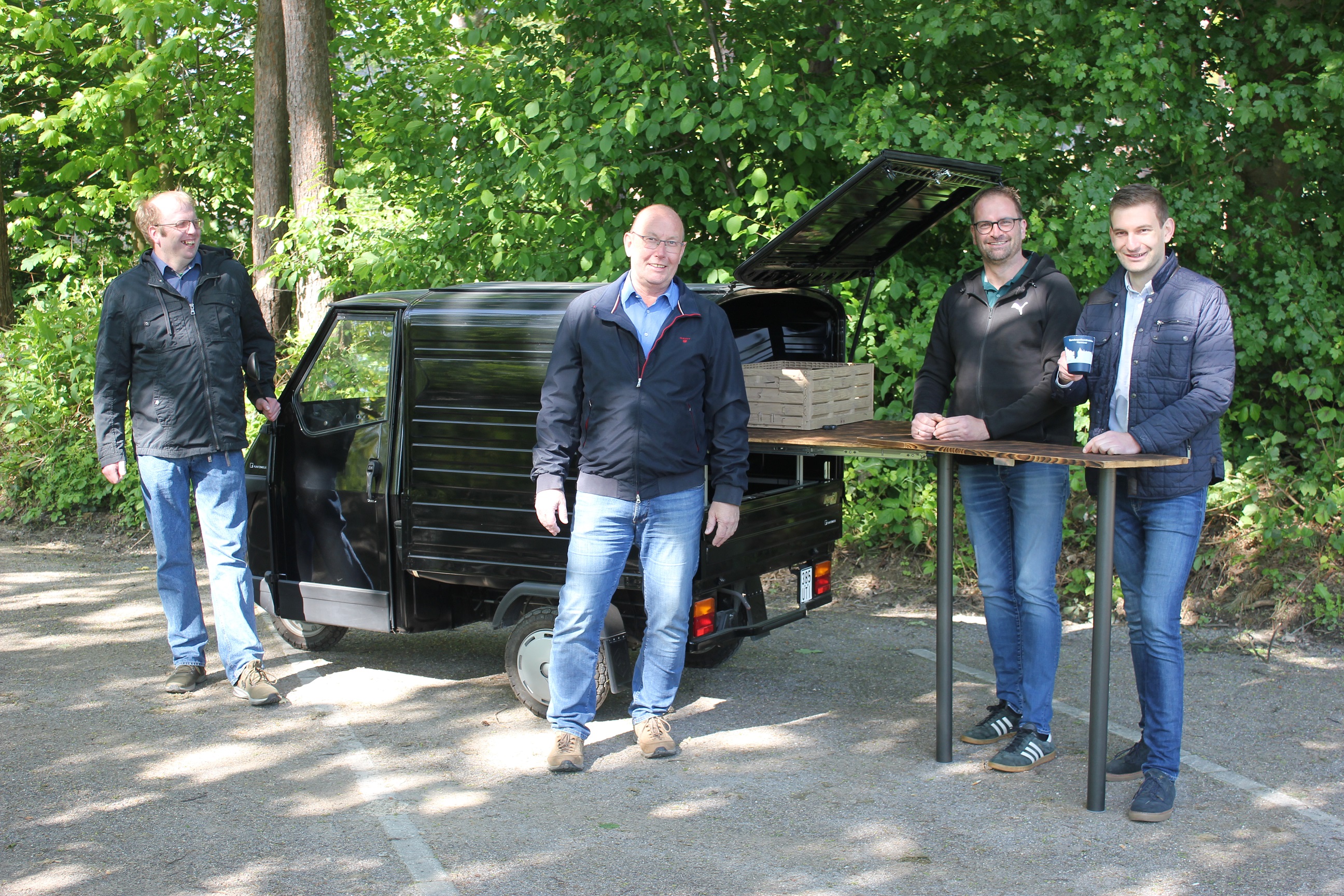 Foto v.l.n.r.: Andreas Vonnahme, Armin Mller, Ralf Schmcker, Simon Hennecke